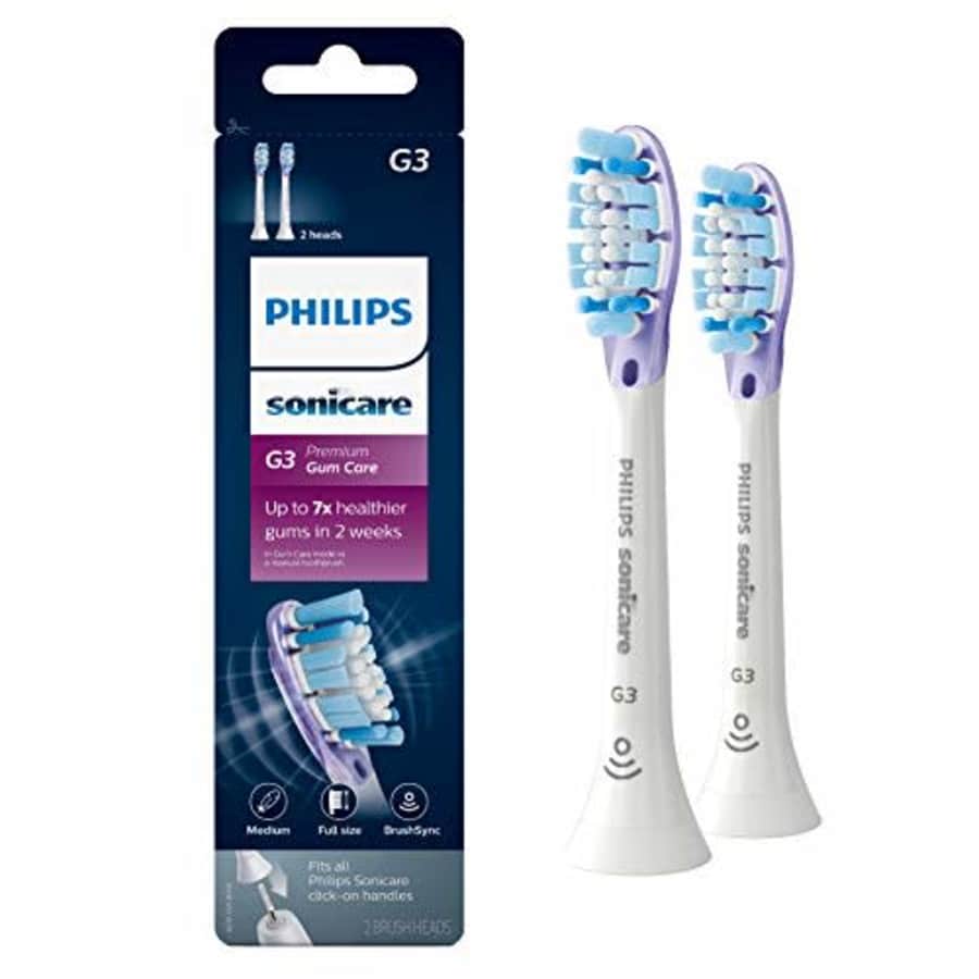 Genuine Philips Sonicare G3 Premium Gum Care toothbrush head, HX9052/65, 2-pk, white for $30