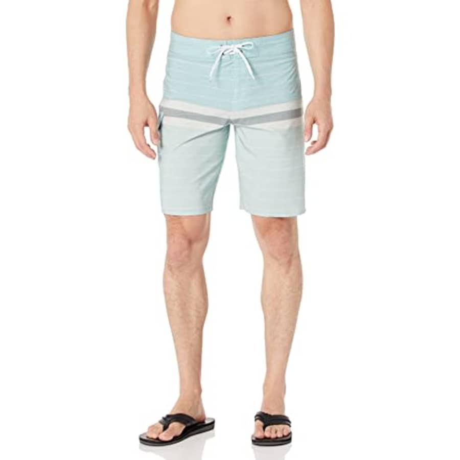 Billabong Men's Standard 20 Inch Outseam Performance Stretch All Day Pro Boardshort, Light Marine, for $56