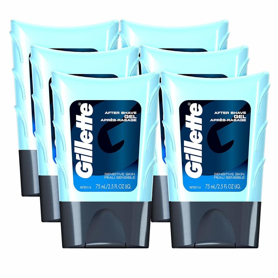 Gillette After Shave Gel for Sensitive Skin 2.5-oz 6-Pack for $9 Gillette After Shave Gel for Sensitive Skin 2.5-oz 6-Pack for $9