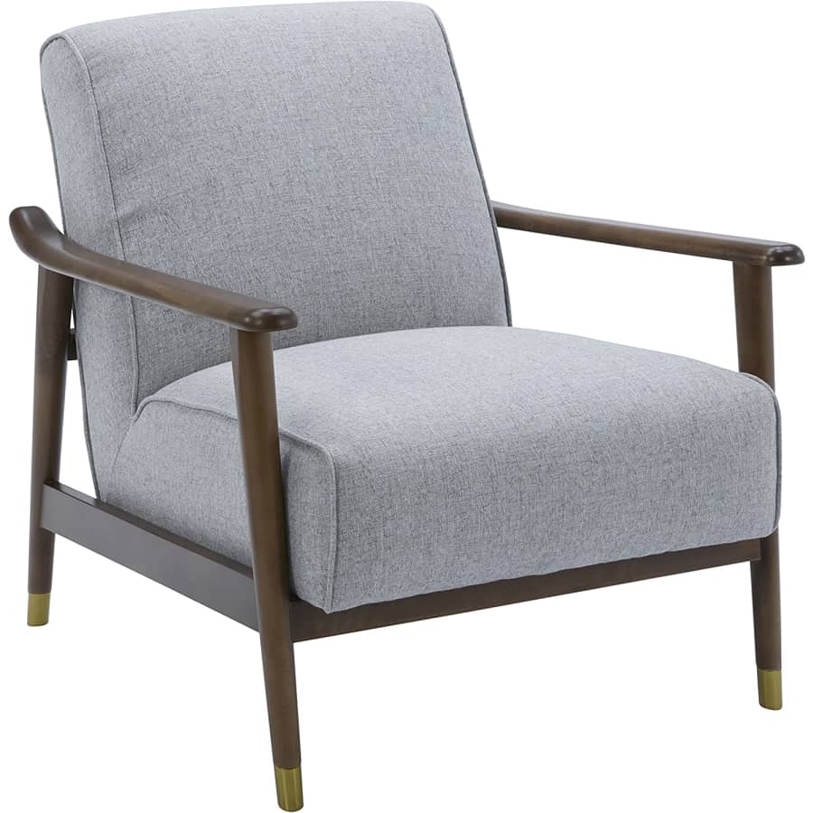 Rivet 29" Wood Arm Accent Chair for $140 Rivet 29" Wood Arm Accent Chair for $140