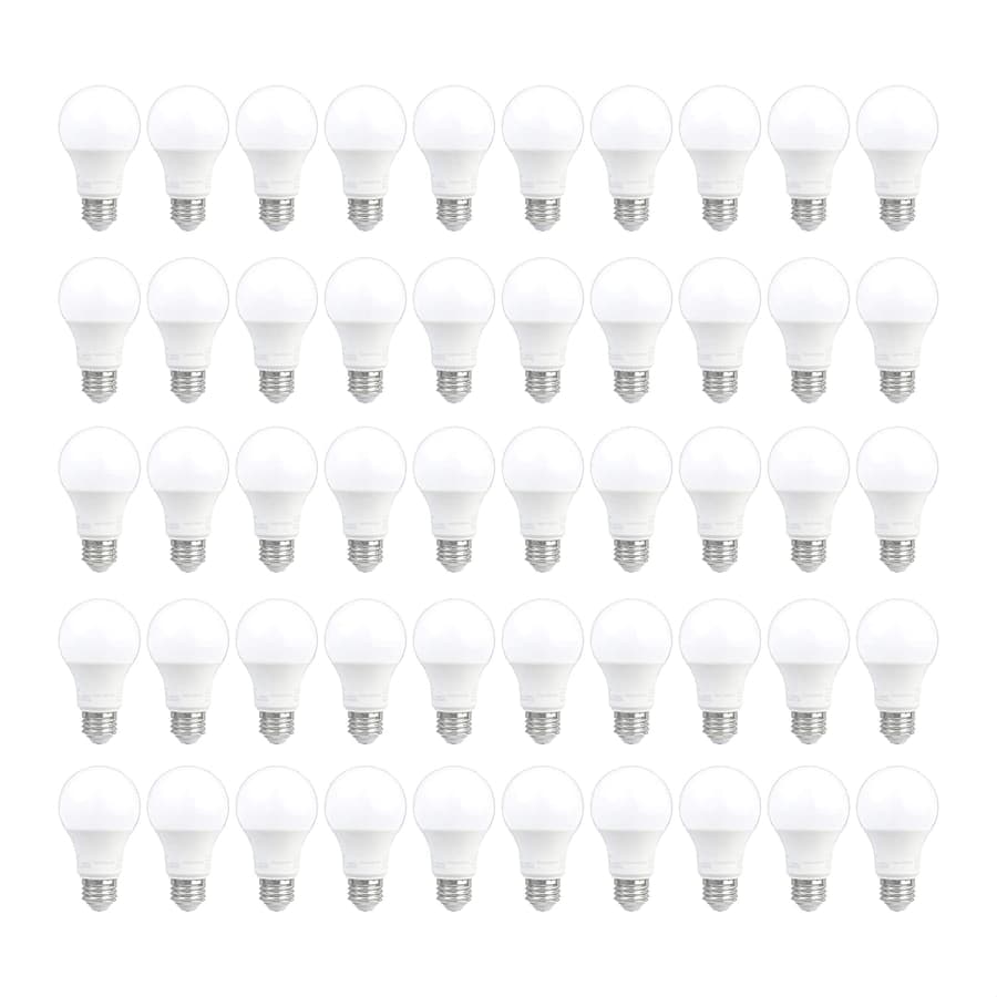 AmazonCommercial 60W-Equivalent Light Bulb 50-Pack for $40 AmazonCommercial 60W-Equivalent Light Bulb 50-Pack for $40