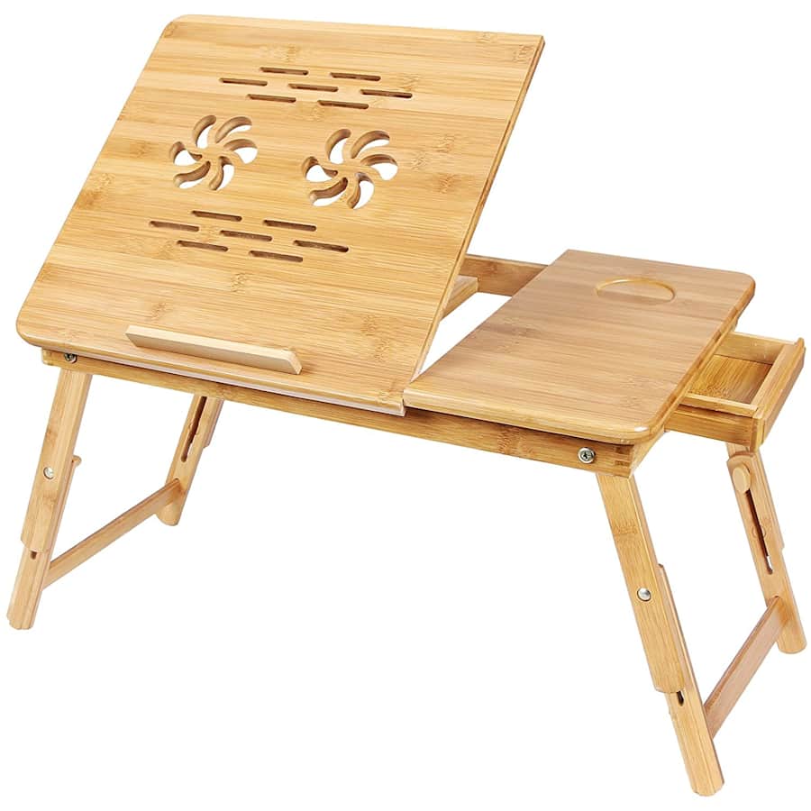 Songmics Bamboo Laptop Desk for $29 Songmics Bamboo Laptop Desk for $29