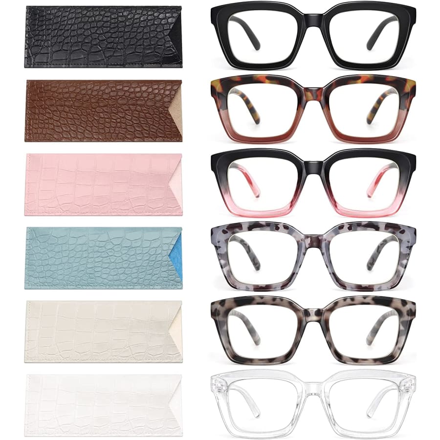 Miyya Women's Blue Light Blocking / Reading Glasses 6-Pack for $24