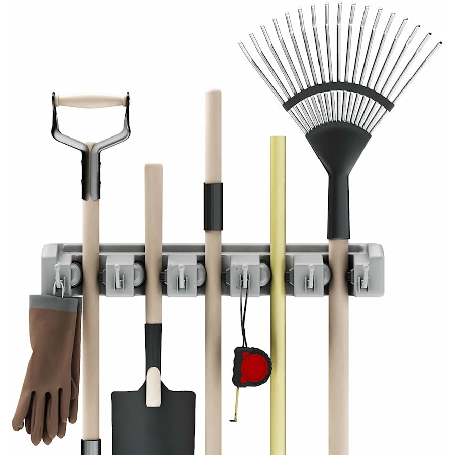 Stalwart 5-Slot Wall-Mounted Tool Rack for $10 Stalwart 5-Slot Wall-Mounted Tool Rack for $10