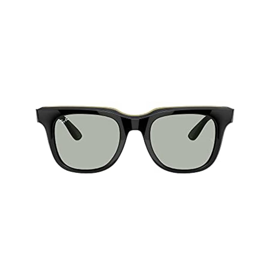 Ray-Ban RB4368 Square Sunglasses, Black Yellow/Dark Green, 51 mm for $161 Ray-Ban RB4368 Square Sunglasses, Black Yellow/Dark Green, 51 mm for $161