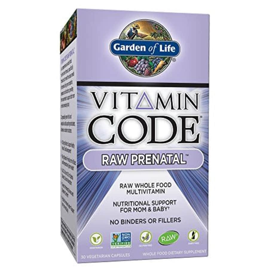Garden of Life Vitamin Code Raw Prenatal Multivitamin, Whole Food Prenatal Vitamins with Iron, for $21 Garden of Life Vitamin Code Raw Prenatal Multivitamin, Whole Food Prenatal Vitamins with Iron, for $21