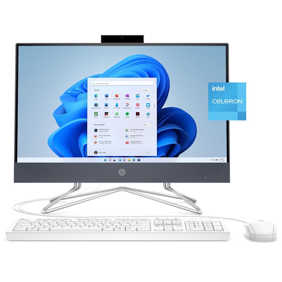 HP Celeron Comet Lake 21.5" All-in-One Desktop for $433