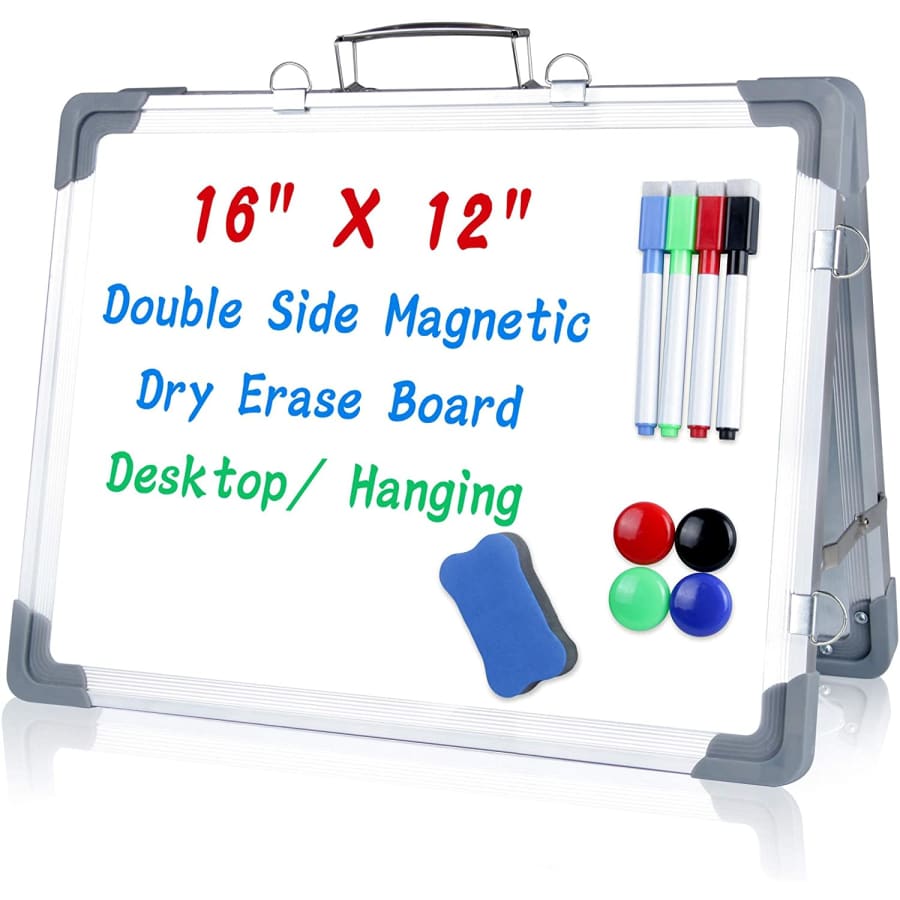 Uquelic 16" x 12" Magnetic Dry Erase Board for $18