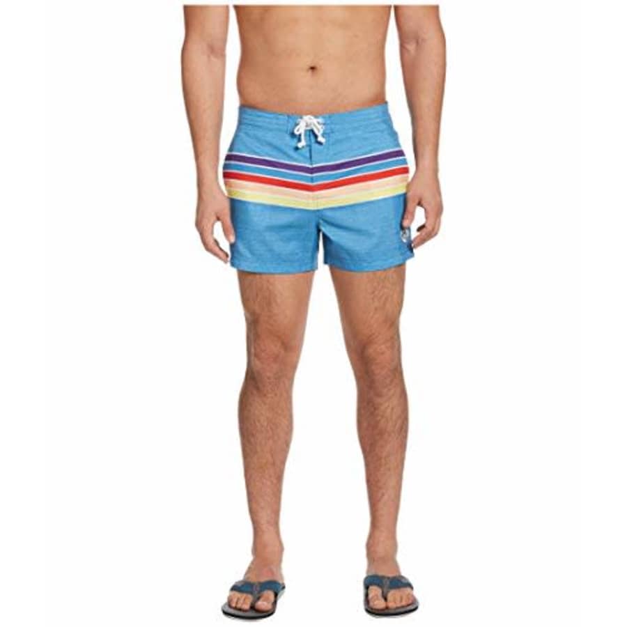 Original Penguin Men's Printed Fixed Waist Box Swim Short, Deep Water, 38 for $48 Original Penguin Men's Printed Fixed Waist Box Swim Short, Deep Water, 38 for $48