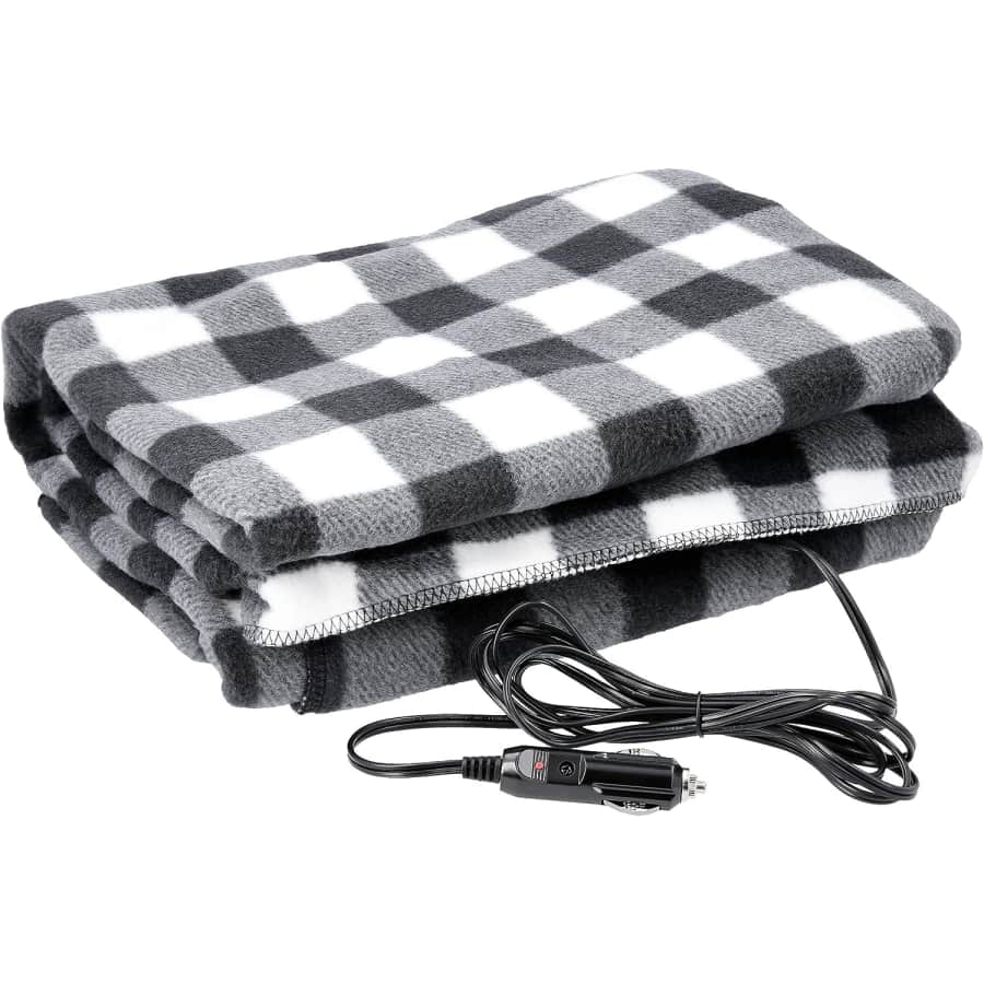 Stalwart - Electric Car Blanket- Heated 12 Volt Fleece Travel Throw for Car and RV-Great for Cold for $22 Stalwart - Electric Car Blanket- Heated 12 Volt Fleece Travel Throw for Car and RV-Great for Cold for $22