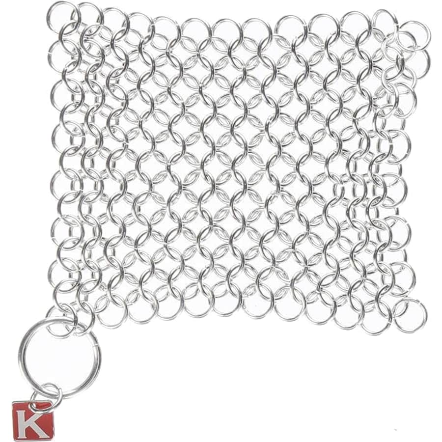 Knapp Made 4" Chainmail Scrubber for $7 Knapp Made 4" Chainmail Scrubber for $7