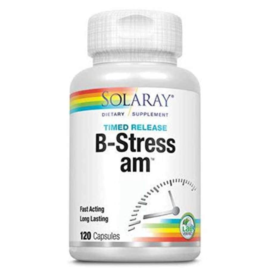 Solaray B Stress AM Two Stage Timed Release Supplement | 120 Count for $20 Solaray B Stress AM Two Stage Timed Release Supplement | 120 Count for $20