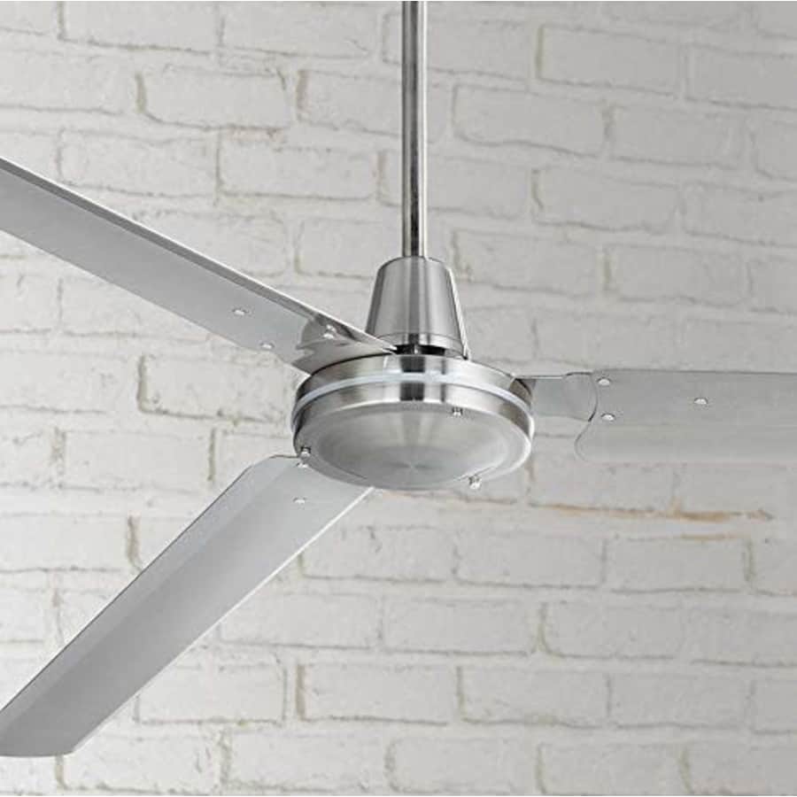 Casa Vieja 72" Casa Velocity Modern Industrial Outdoor Ceiling Fan Brushed Nickel Wall Control Damp Rated for for $100