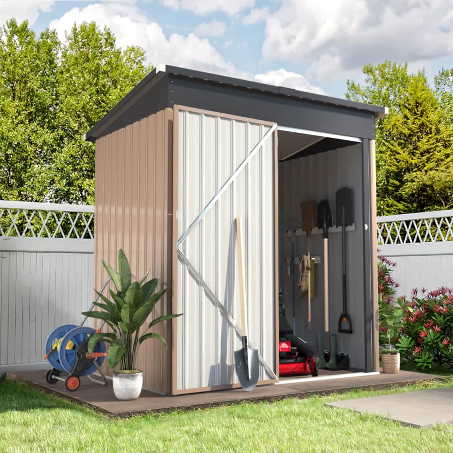 5x3-Foot Outdoor Metal Storage Shed for $100 5x3-Foot Outdoor Metal Storage Shed for $100