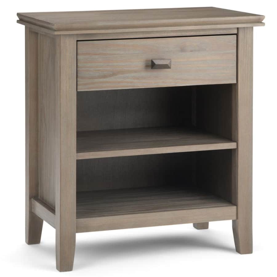 Simpli Home Artisan Solid Wood 1-Drawer Nightstand Table for $142