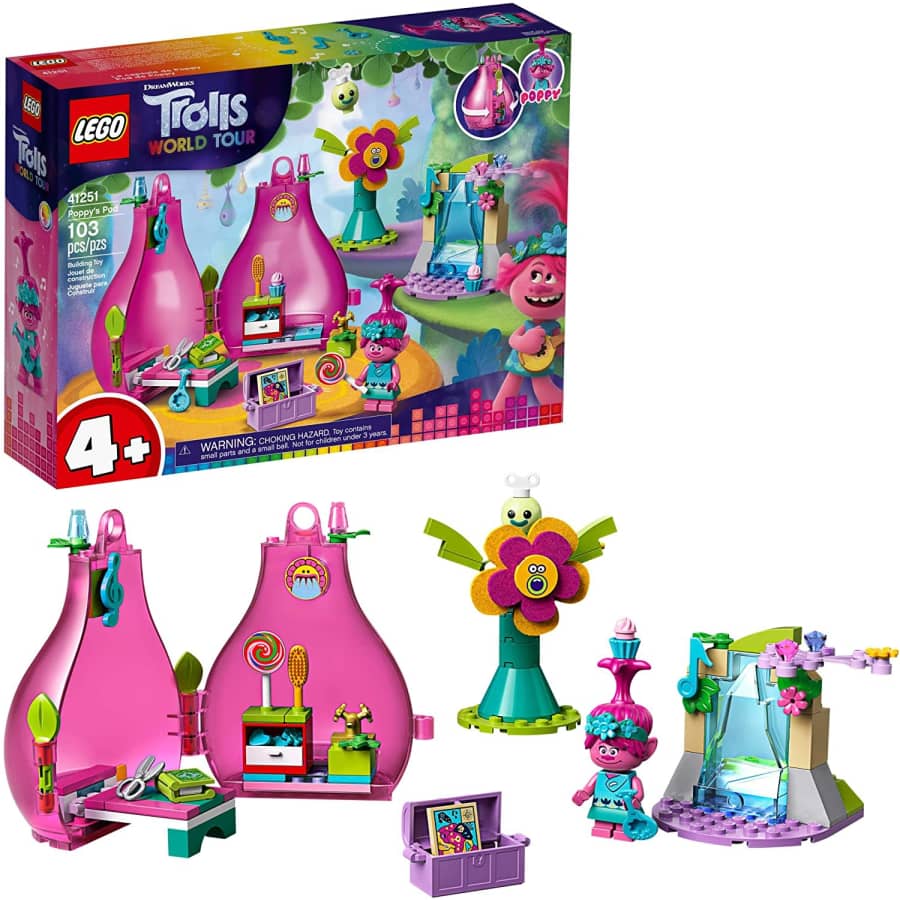 LEGO Trolls World Tour Poppy's Pod Trolls Toy Playhouse for $45