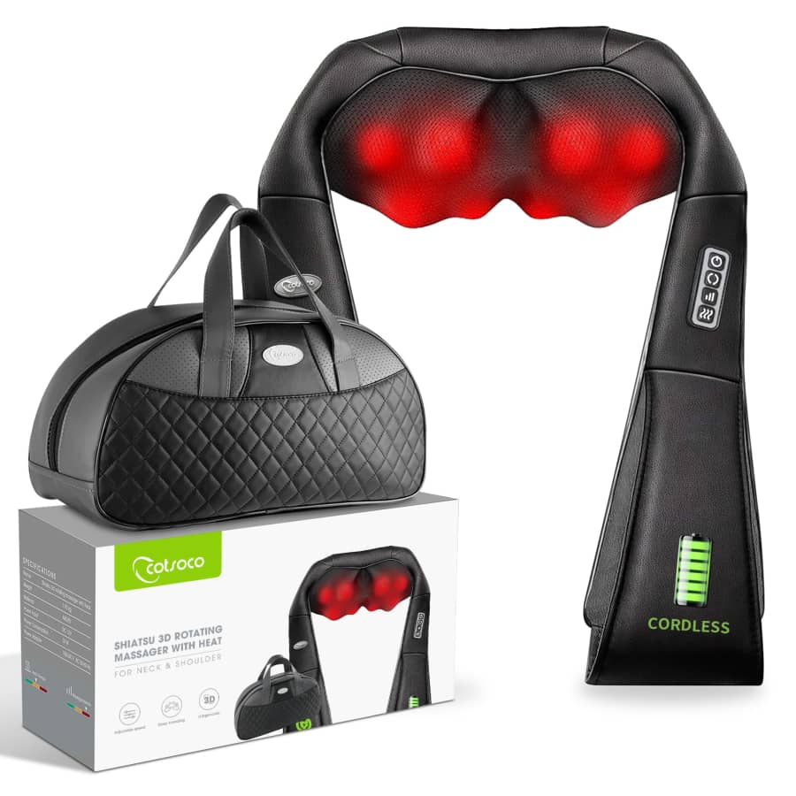 Cordless Shiatsu Neck and Back Massager for $50