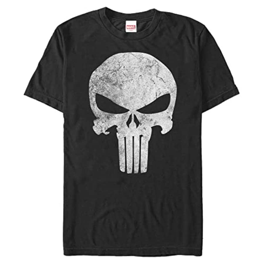 Marvel Big & Tall Classic Punisher Distresskull Men's Tops Short Sleeve Tee Shirt, Black, 3X-Large for $22 Marvel Big & Tall Classic Punisher Distresskull Men's Tops Short Sleeve Tee Shirt, Black, 3X-Large for $22