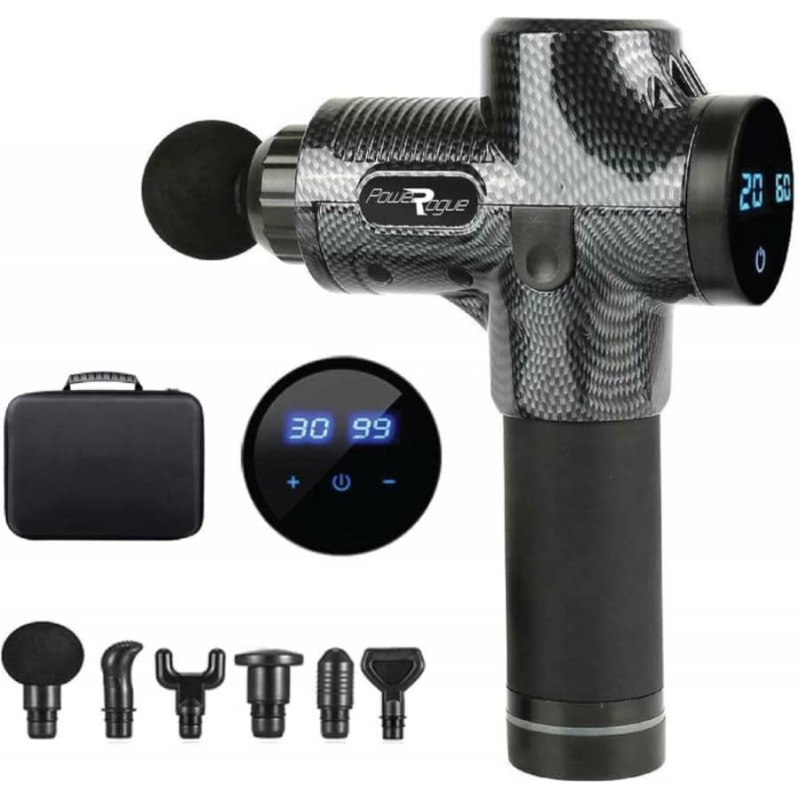 30-Speed Handheld Percussion Massage Gun for $19 30-Speed Handheld Percussion Massage Gun for $19