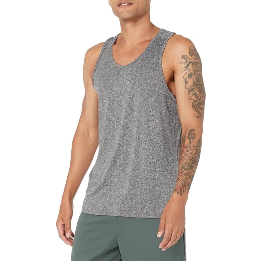 Amazon Essentials Men's Tech Stretch Tank T-Shirt From $7.70 Amazon Essentials Men's Tech Stretch Tank T-Shirt From $7.70