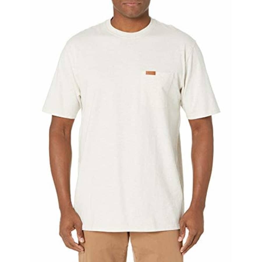 Pendleton Men's Short Sleeve Deschutes Pocket T-Shirt, Light Tan Heather, MD for $24 Pendleton Men's Short Sleeve Deschutes Pocket T-Shirt, Light Tan Heather, MD for $24