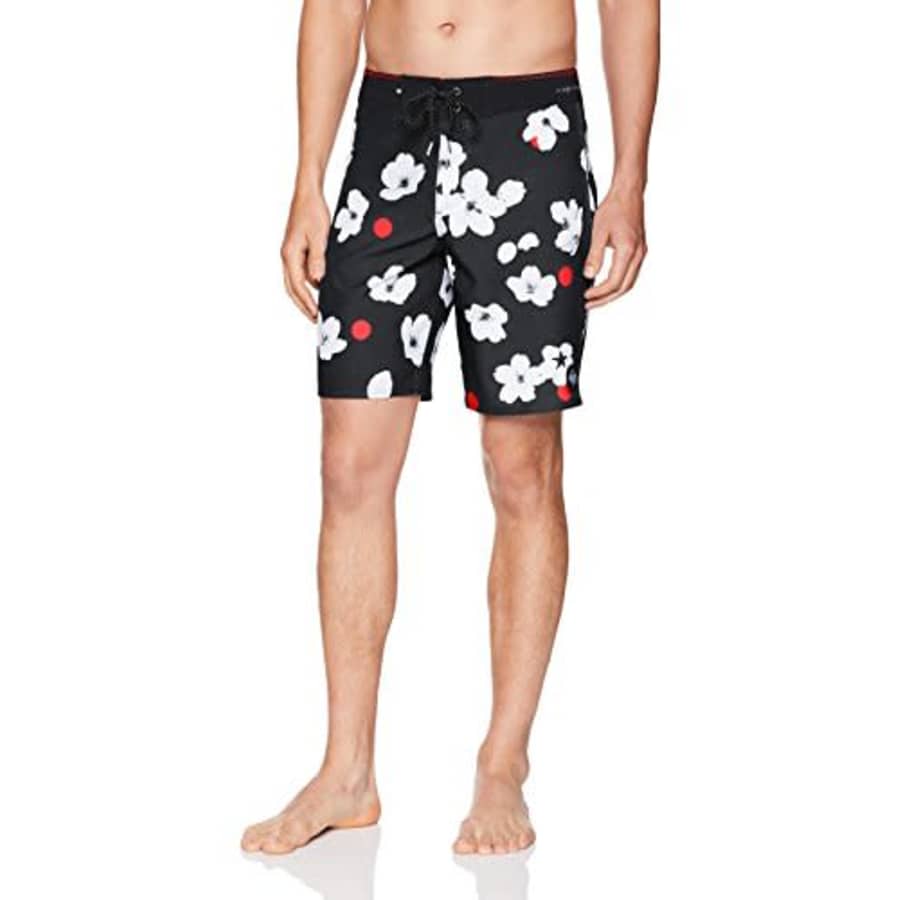 Quiksilver Men's Highline Cherry POP 19" Swimtrunk Boardshorts, Black, 28 for $17
