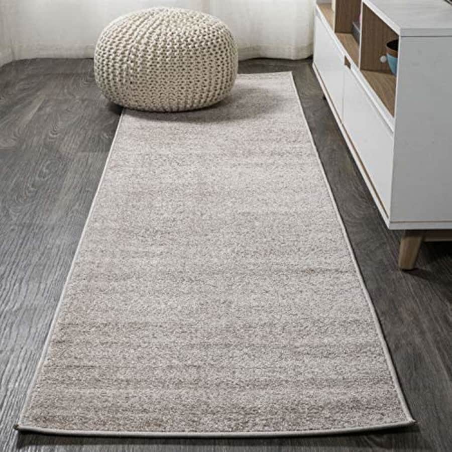 JONATHAN Y JSEU100-G210 Haze Solid Low-Pile Area Rug, Bedroom Kitchen Living Room Indoor Decor, Non for $37
