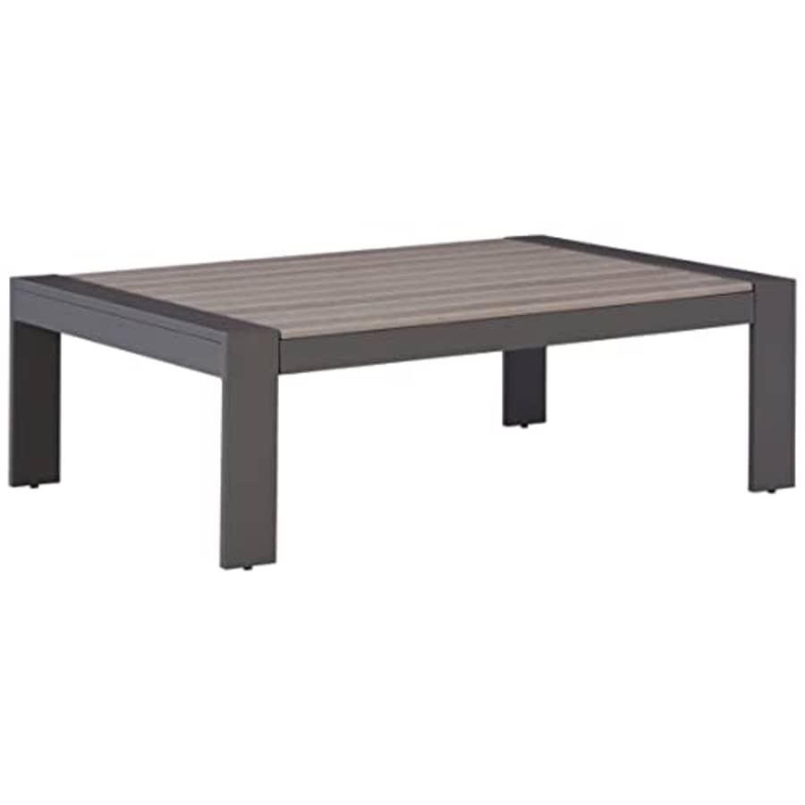 Signature Design by Ashley Outdoor Tropicava HDPE Patio Cocktail Table, Taupe for $165 Signature Design by Ashley Outdoor Tropicava HDPE Patio Cocktail Table, Taupe for $165