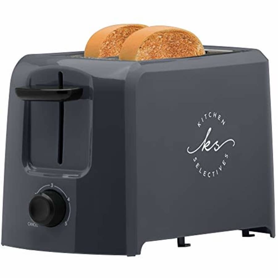 Kitchen Selectives Dark Gray 2 Slice Toaster for $25