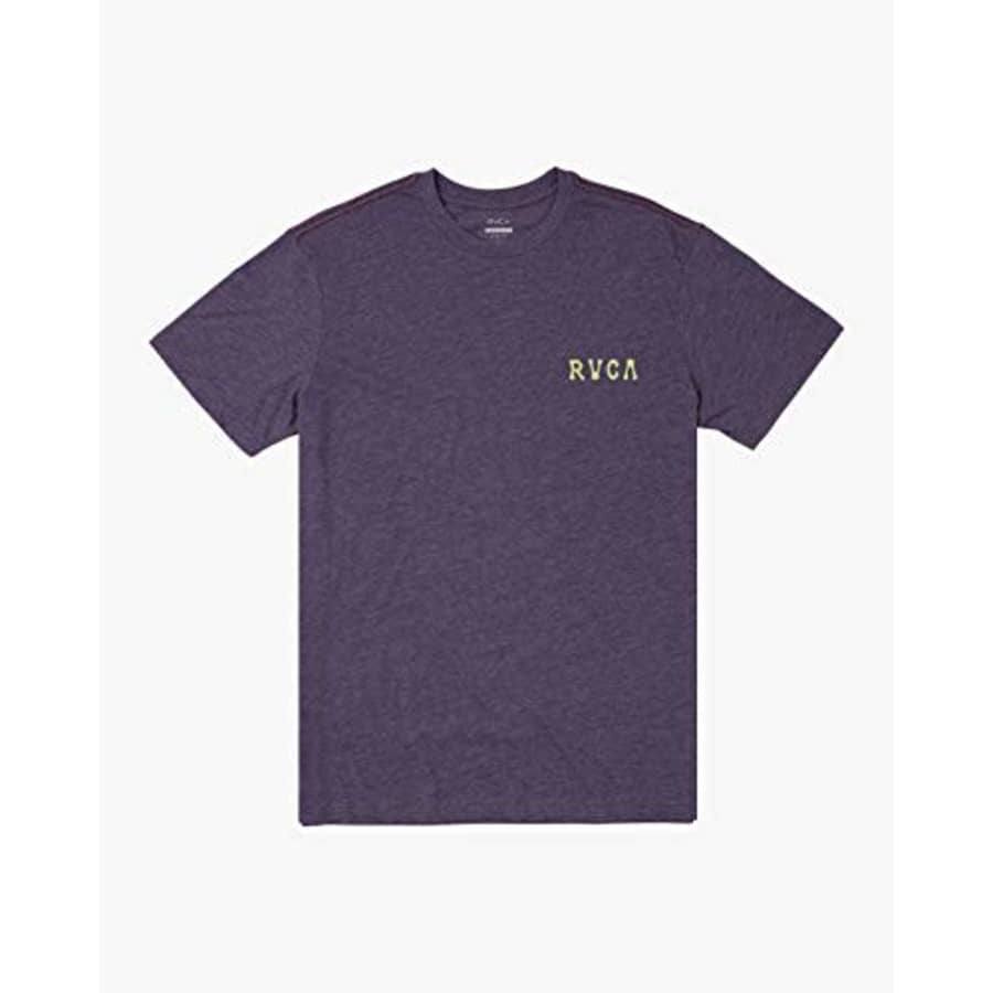 RVCA Men's EN Bloom Short Sleeve Crew Neck T-Shirt, Deep Purple, X-Large for $11