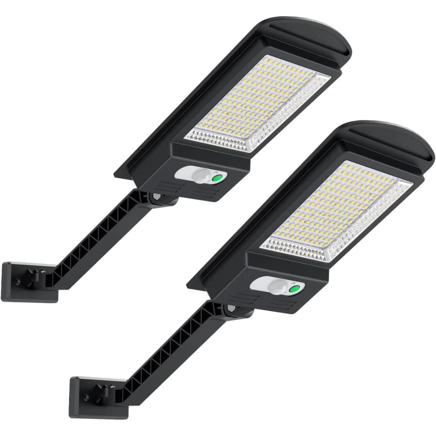 Outdoor Waterproof Solar Flood Light 2-Pack for $18
