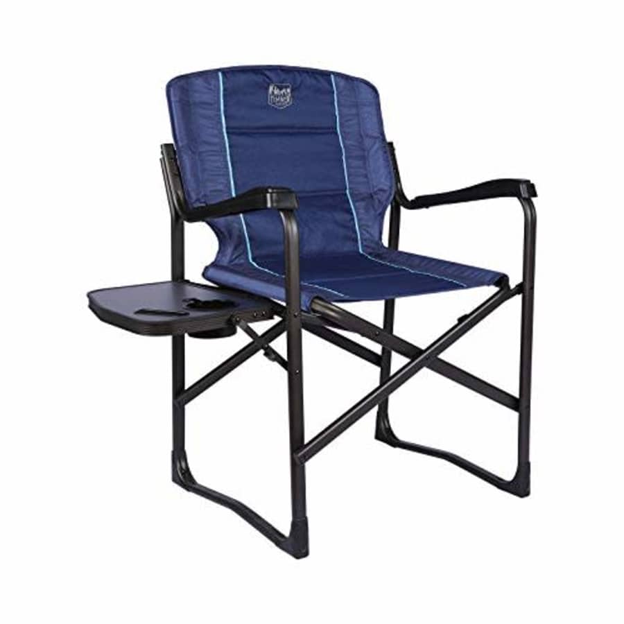 Timber Ridge Aluminum Folding Directors Chair Full Back Padded with Side Table for Outdoor, for $80