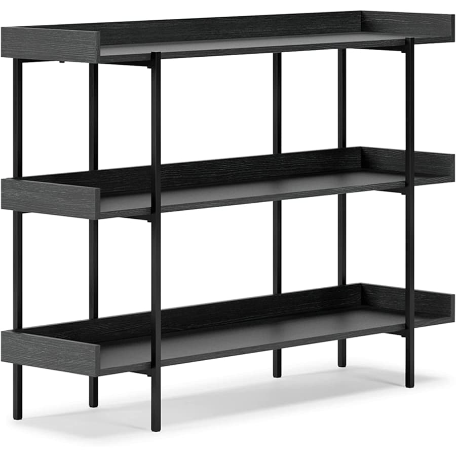 Signature Design by Ashley Yarlow 36" Industrial 3-Tier Bookcase for $140 Signature Design by Ashley Yarlow 36" Industrial 3-Tier Bookcase for $140