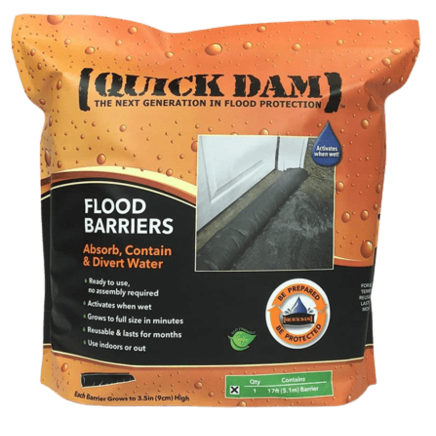 Quick Dam 17-Foot Water-Activated Flood Barrier for $25 Quick Dam 17-Foot Water-Activated Flood Barrier for $25