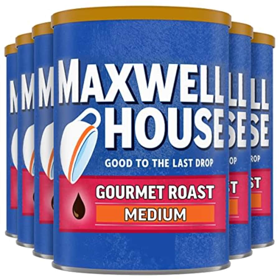 Maxwell House Gourmet Roast Medium Roast Ground Coffee (6 ct Pack, 11 oz Canisters) for $28 Maxwell House Gourmet Roast Medium Roast Ground Coffee (6 ct Pack, 11 oz Canisters) for $28