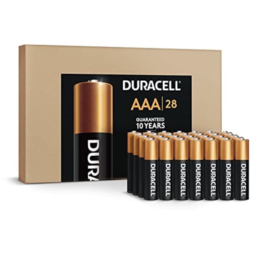 Duracell Coppertop AAA Batteries, 28 Count Pack Triple A Battery with Long-Lasting Power for for $29 Duracell Coppertop AAA Batteries, 28 Count Pack Triple A Battery with Long-Lasting Power for for $29