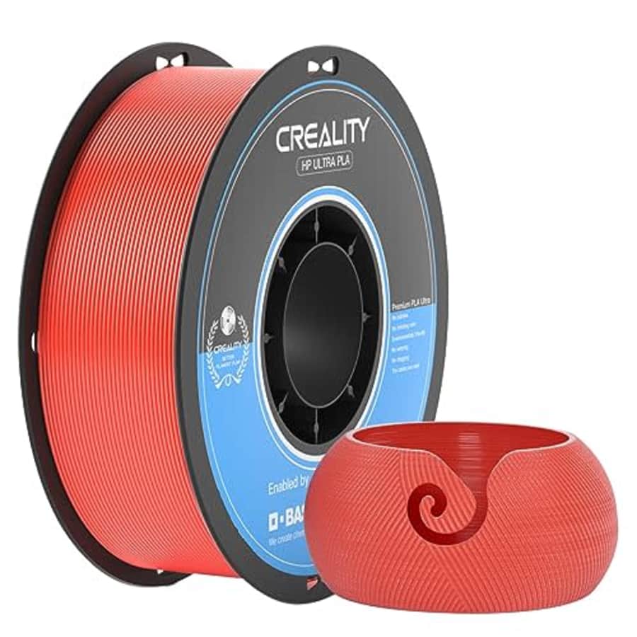 Creality PLA Filament 1.75mm Red, 1.75 PLA 3D Printer Filament, Less Bubbles No Odor, High for $14 Creality PLA Filament 1.75mm Red, 1.75 PLA 3D Printer Filament, Less Bubbles No Odor, High for $14