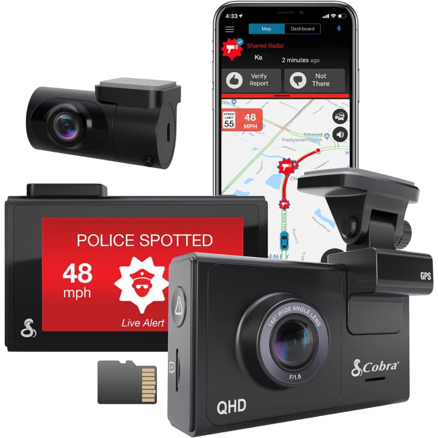 Cobra Smart QHD+ 1600p Resolution WiFi Dash + Rear Cam for $200 Cobra Smart QHD+ 1600p Resolution WiFi Dash + Rear Cam for $200