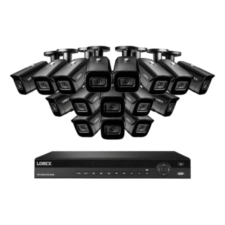 Lorex Nocturnal 3 4K (16 Camera Capable) 4TB NVR System with Smart IP Bullet Security Cameras with for $2,700 Lorex Nocturnal 3 4K (16 Camera Capable) 4TB NVR System with Smart IP Bullet Security Cameras with for $2,700
