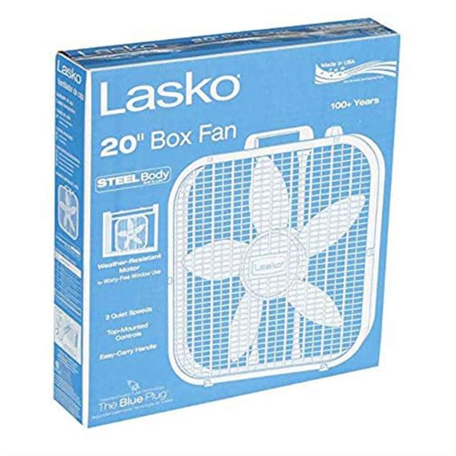 Lasko 20 Inch Box Fan pack of 2 for $21 Lasko 20 Inch Box Fan pack of 2 for $21