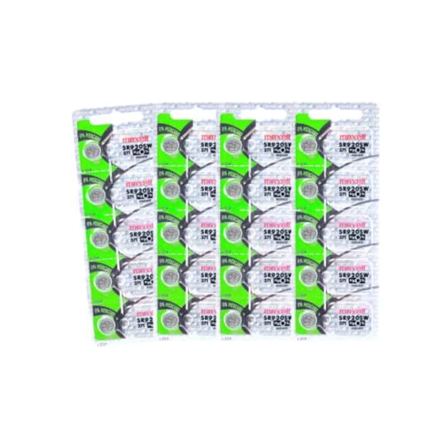 20 Maxell 371 SR920SW Silver Oxide Batteries Hologram for $11