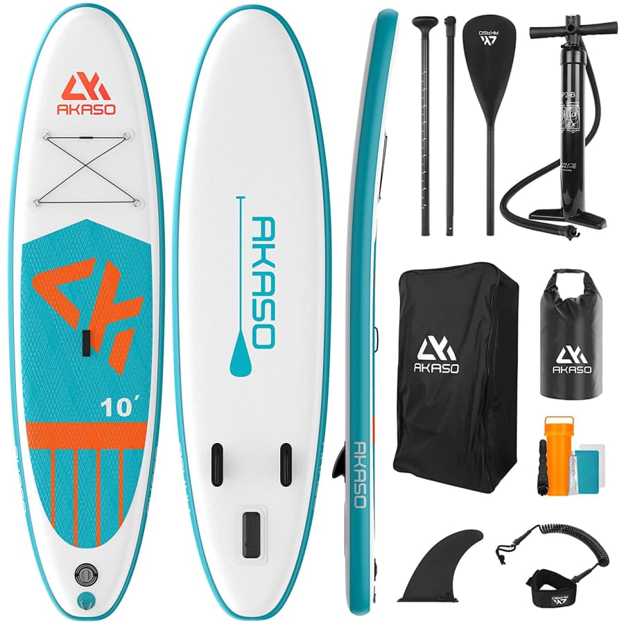 Akaso Inflatable Stand-Up Paddleboard for $239 Akaso Inflatable Stand-Up Paddleboard for $239