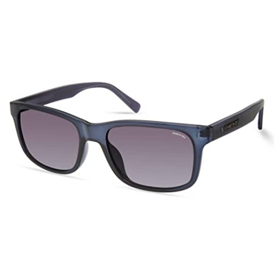 Kenneth Cole New York Women's Round Sunglasses, Shiny Blue/Gradient Smoke, 55mm for $25