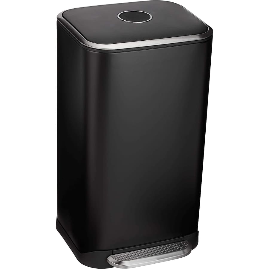 Amazon Basics Metal Rectangular Trash Can for $43