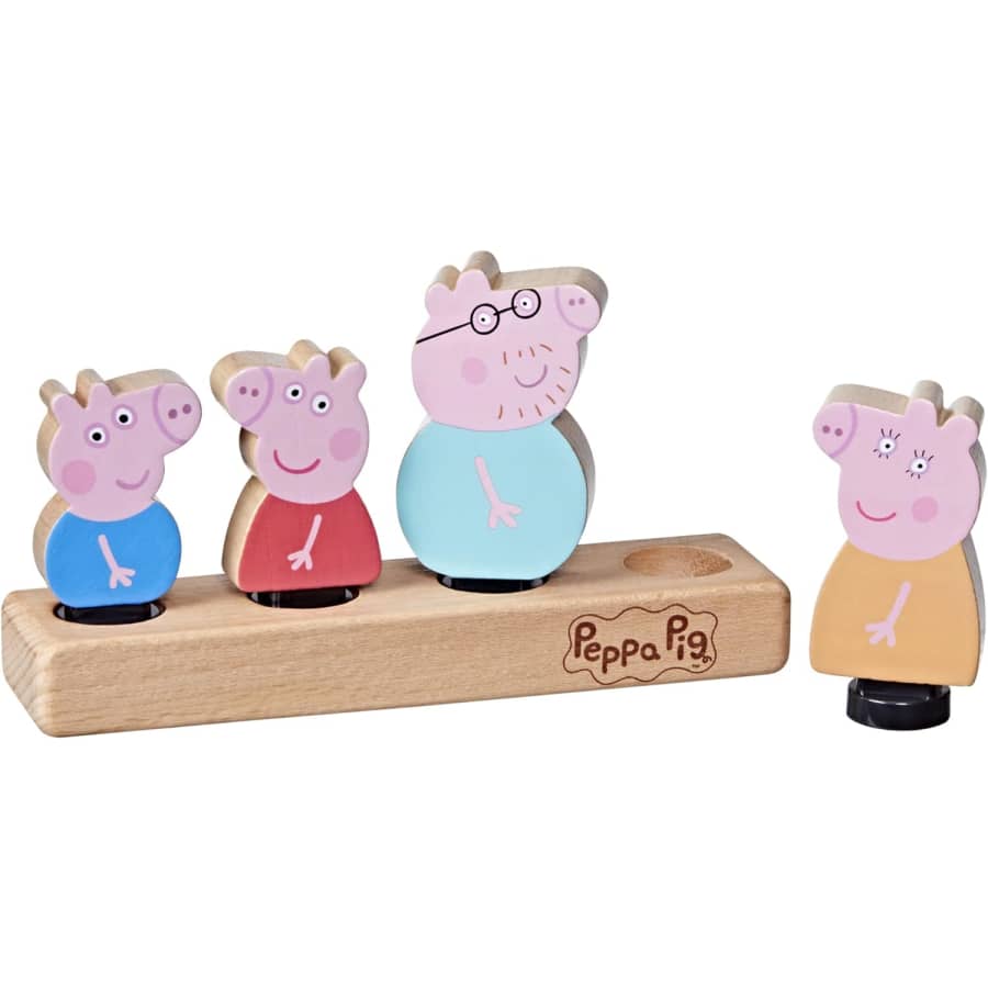 Peppa Pig Wooden Family 4-Figure Set for $13 Peppa Pig Wooden Family 4-Figure Set for $13