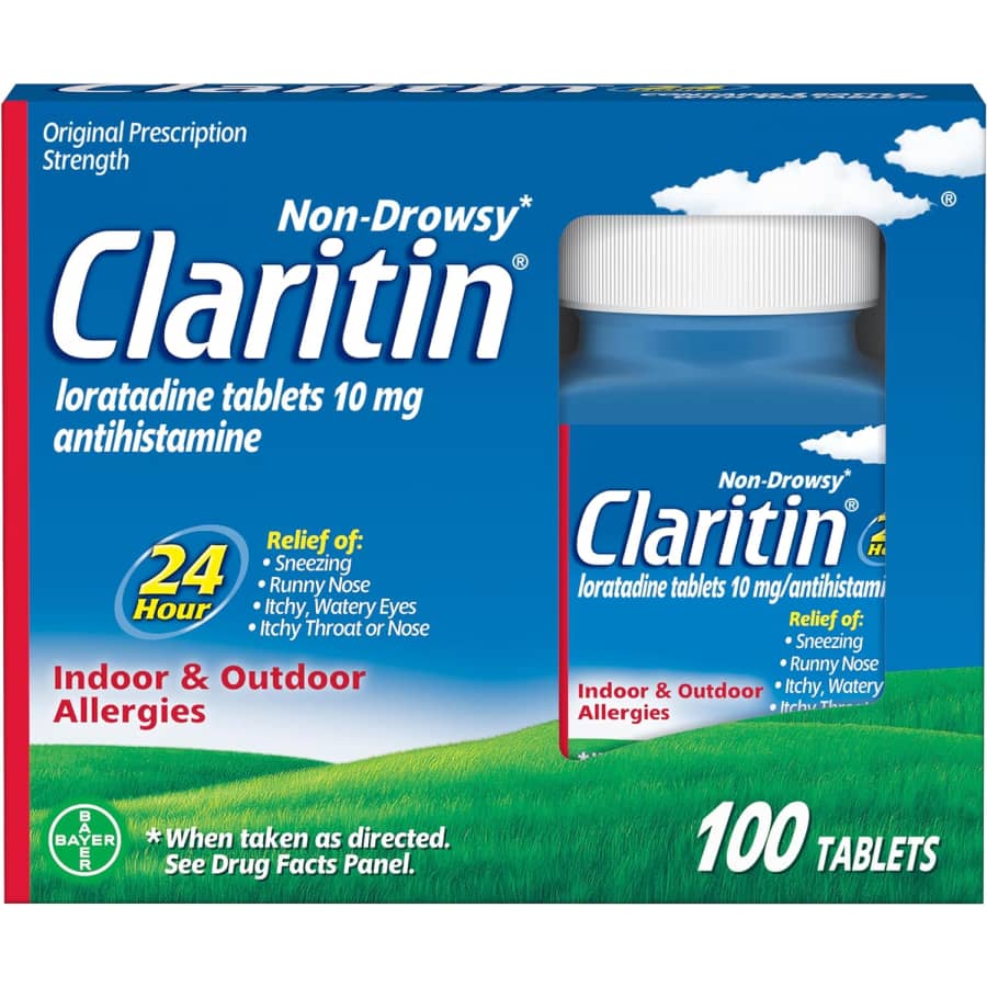 Claritin 24-Hour Allergy Medicine 100-Count for $17 via Sub & Save