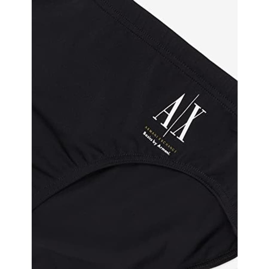 Emporio Armani A | X ARMANI EXCHANGE Men's Standard Recycled Polyester Classic Swim Brief, Black, Extra Large for $27
