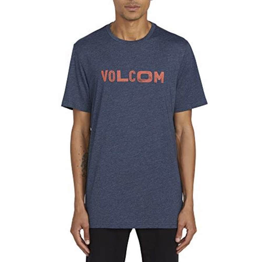 Volcom Men's Reply Modern FIT Short Sleeve TEE Shirt, Navy, Medium for $28