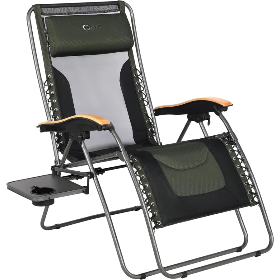 Portal Oversized Zero Gravity Reclining Patio Chair w/ Side Table for $80 Portal Oversized Zero Gravity Reclining Patio Chair w/ Side Table for $80