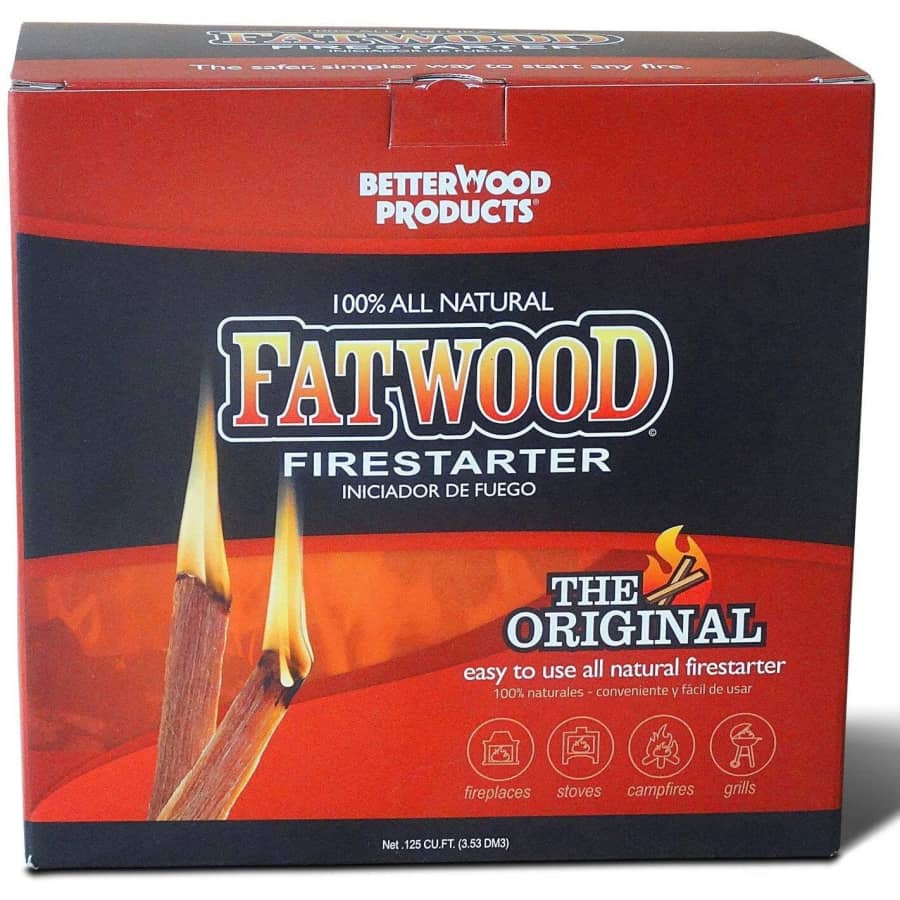 Better Wood Products 10-lbs. Fatwood Firestarter Box for $27